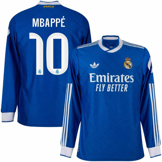 Real Madrid Third Mbappé 10 Fan Jersey Long Sleeve 2025/26 Go Jersey