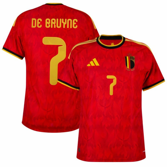 Belgium Home De Bruyne 7 Fan Jersey Shirt 2026 World Cup Go Jersey