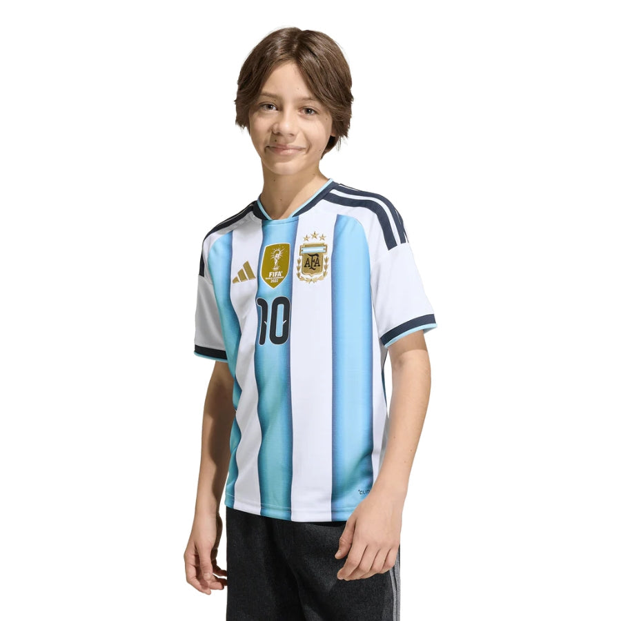 Kids Kit Argentina Home Messi 10 Fan Jersey Shirt 2026 World Cup Go Jersey