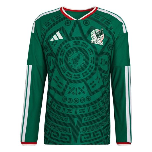 Mexico Home Player Version Long Sleeve Shirt 2026 World Cup GoJersey