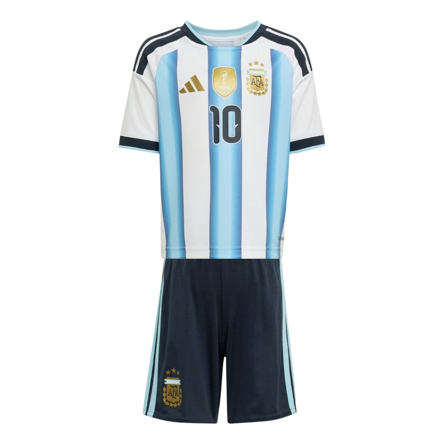 Kids Kit Argentina Home Messi 10 Fan Jersey Shirt 2026 World Cup Go Jersey