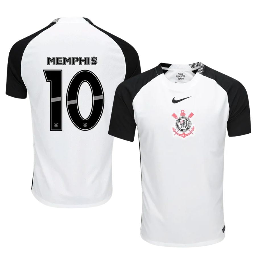 Corinthians Home Memphis 10 Fan Jersey 2025/26 Official Printing Go Jersey