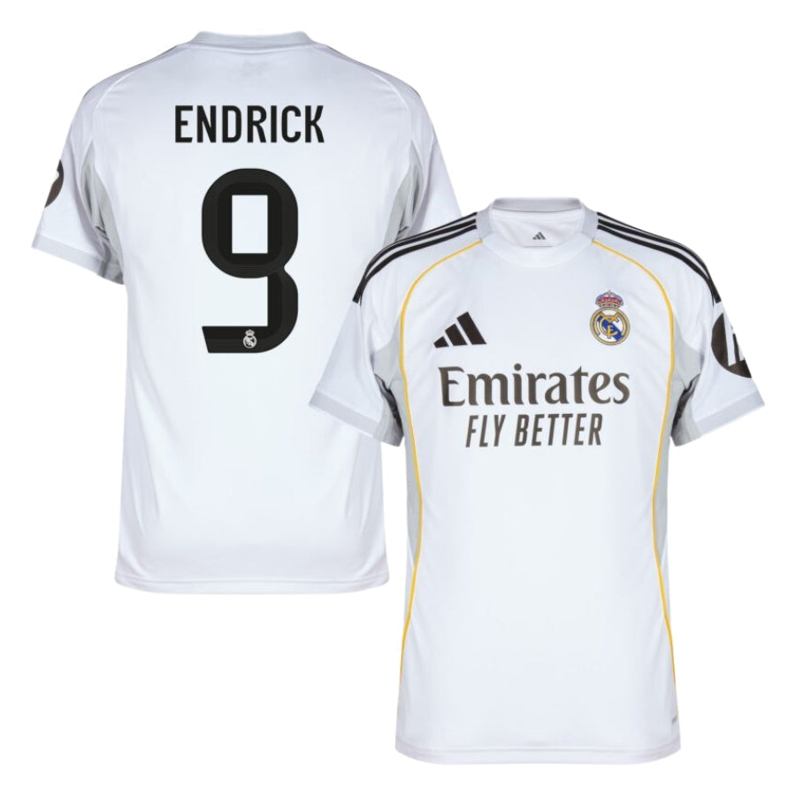 Real Madrid Endrick 9 Home Fan Jersey 2025/26 Go Jersey