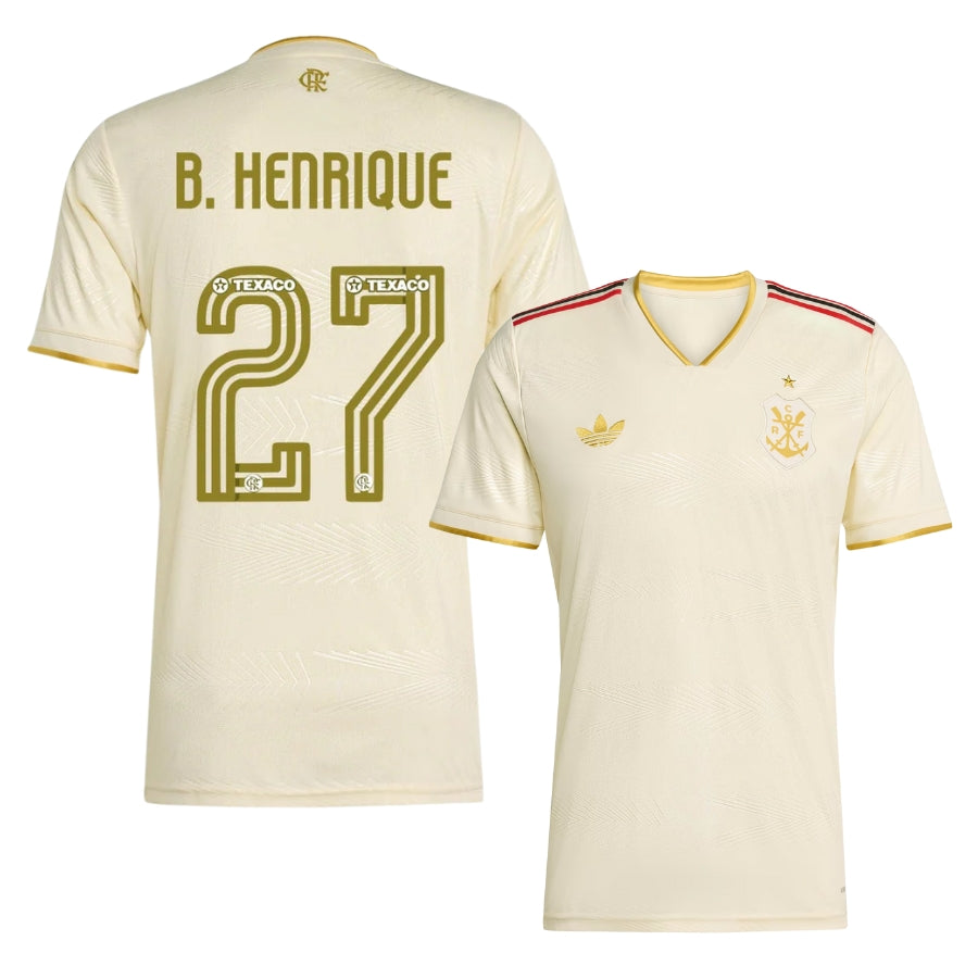 Flamengo Third Bruno Henrique 27 Fan Jersey 2025/26 Official Printing Go Jersey