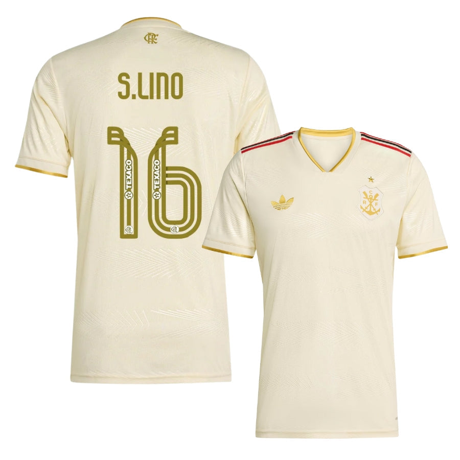 Flamengo Third Samuel Lino 16 Fan Jersey 2025/26 Official Printing Go Jersey