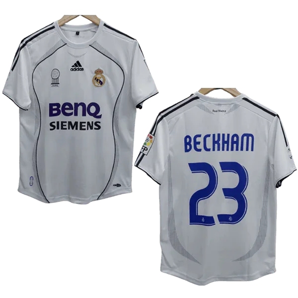 Beckham 2006-07 Real Madrid Home Jersey Retro Collection Go Jersey