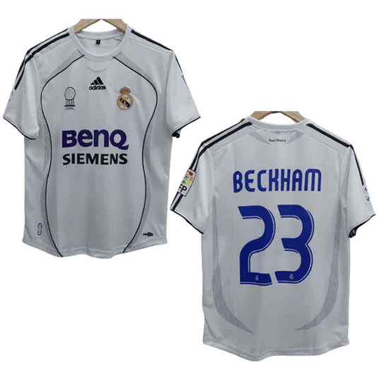 Beckham 2006-07 Real Madrid Home Jersey Retro Collection Go Jersey