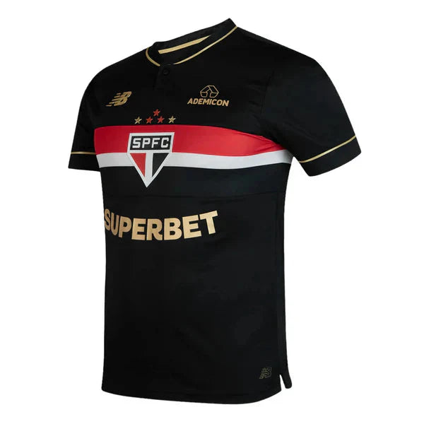 Jersey Sao Paulo Tricolor Third 25/26 - Preta - Fan version