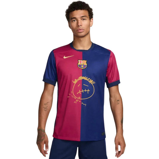 Barcelona Travis Scott Home Fan Jersey 2025/26 Special Edition FC Barcelona Collab With Travis Scott Go Jersey