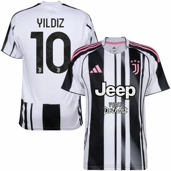 Juventus Home Yildiz 10 Fan Jersey 2025/26 Official Printing Go Jersey