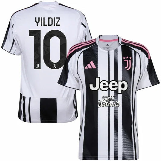 Juventus Home Yildiz 10 Fan Jersey 2025/26 Official Printing Go Jersey