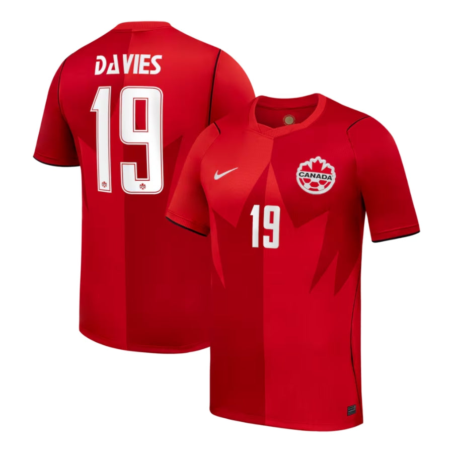 Canada Home Davies 19 Fan Jersey Shirt 2026 World Cup Go Jersey
