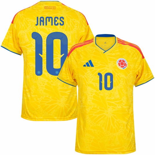 Colombia James 10 Home 2026 Player World Cup Go Jersey