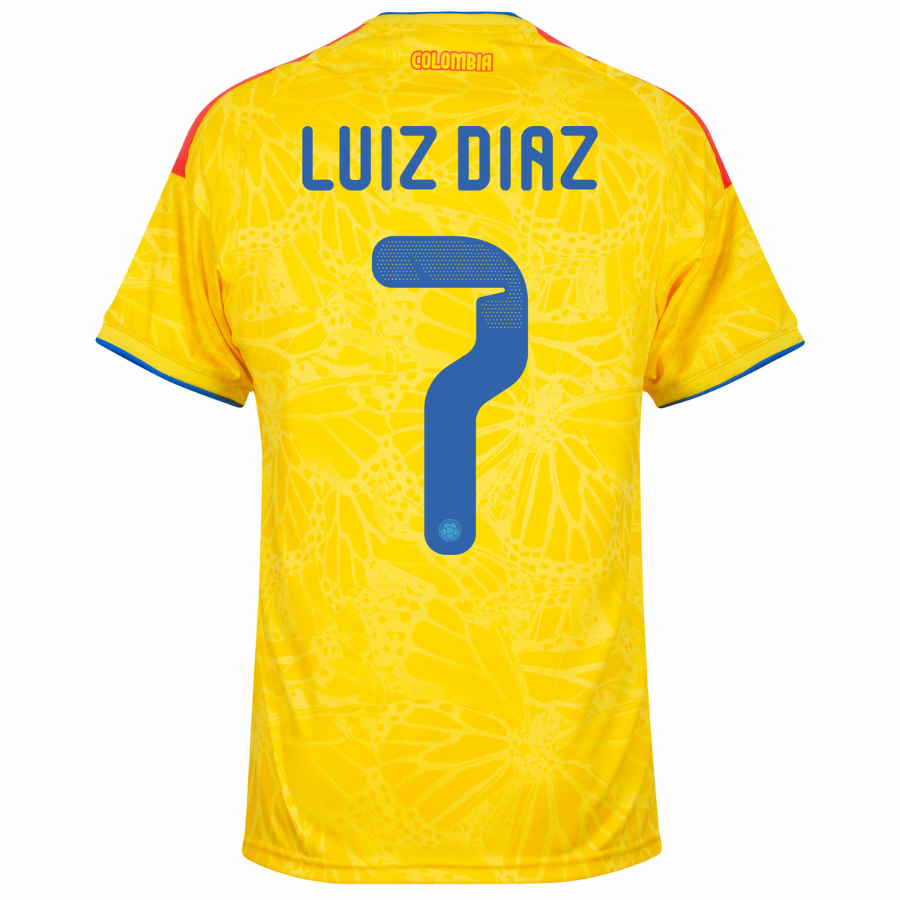 Colombia Luiz Diaz 7 Home 2026 Player World Cup Go Jersey