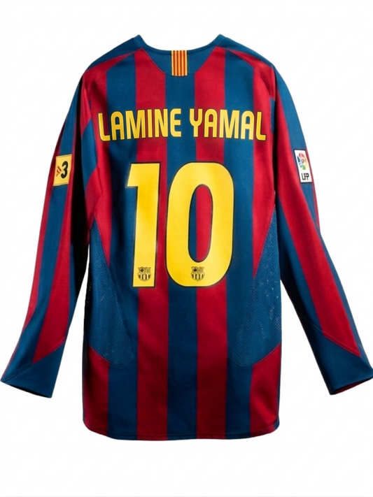 Barcelona Long Sleeve 2026 Reissue Ronaldinho - Lamine Yamal Go Jersey