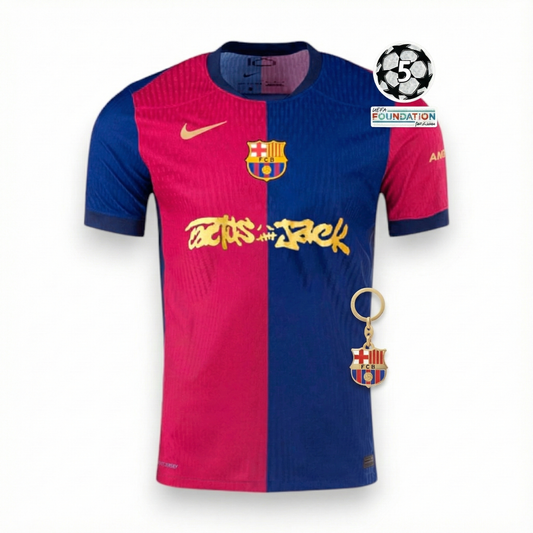 Barcelona Player Jersey Home X Travis Scott Go Jersey