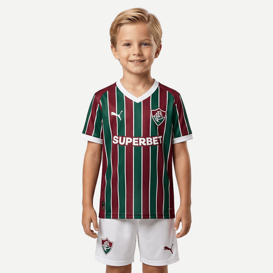 Kids Kit Fluminense 2026/27 I Fan Go Jersey
