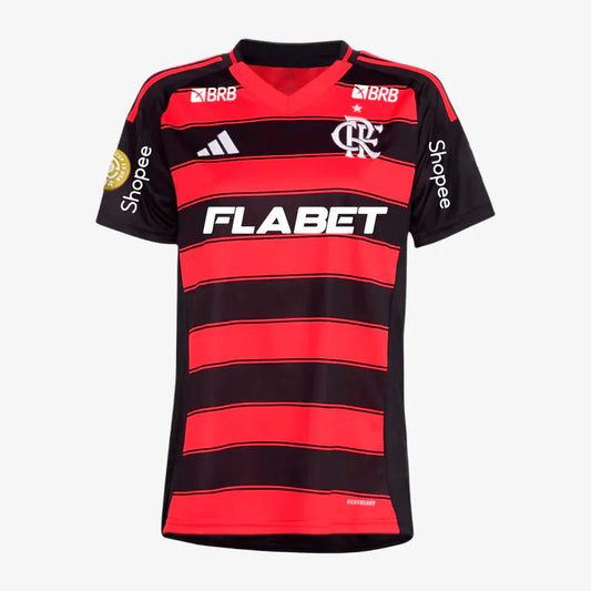 Jersey Women's Flamengo 2025/26 I with Sponsors + Patch Mundial