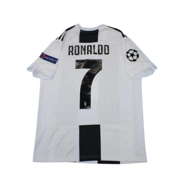 Cristiano Ronaldo #7 Juventus Home Retro Jersey 2018/19 Go Jersey