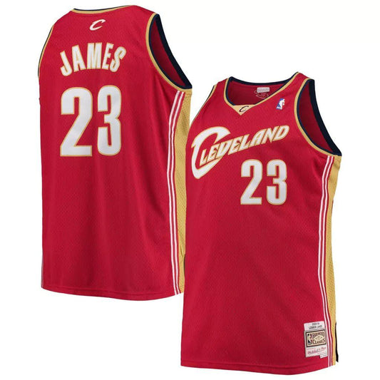 Regata Cleveland Cavaliers – Mitchell & Ness – LeBron James NBA- red Go Jersey