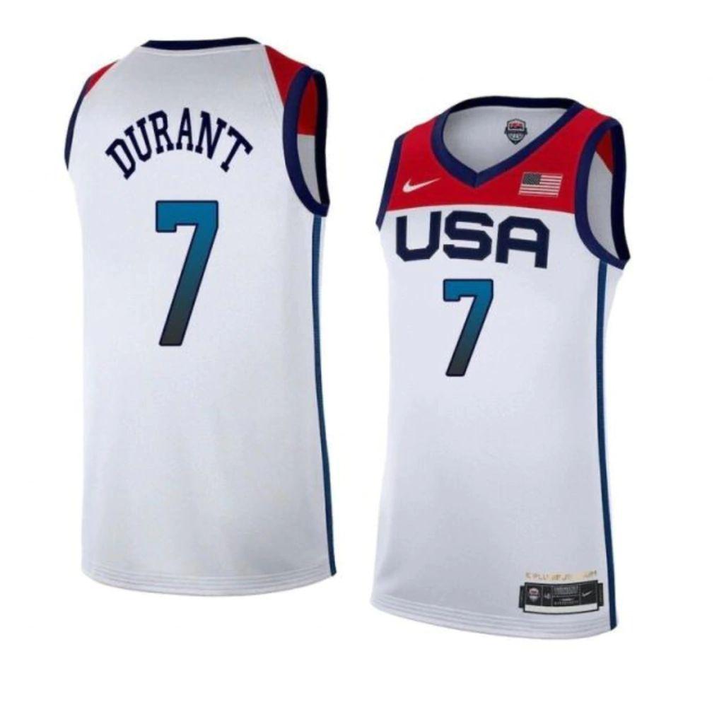 United States Home 2021 Tank Top – Nike NBA – Swingman White Go Jersey