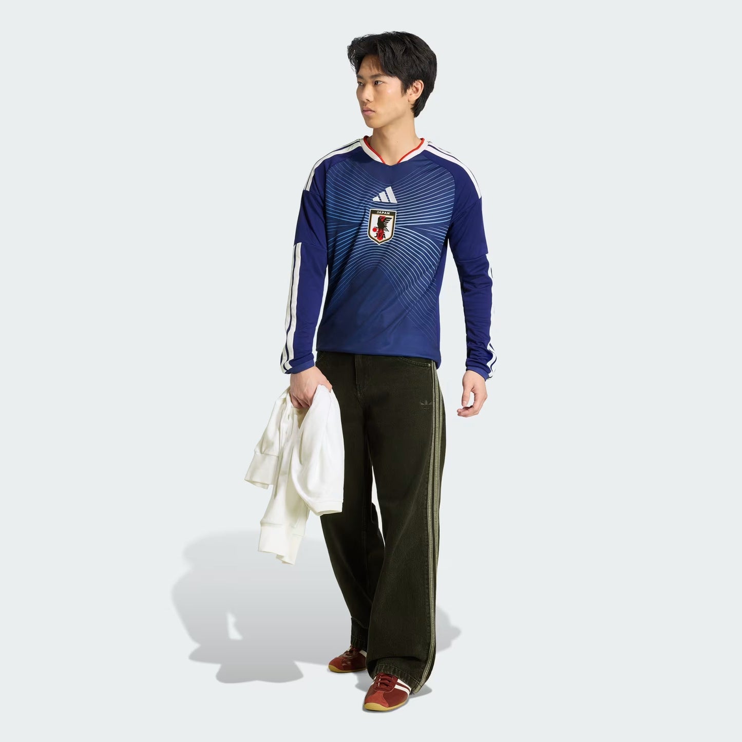 Japan 26 Home Long Sleeve Jersey - Fan Version