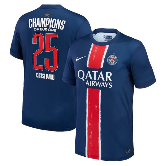 PSG 2025 European Champions 1 Star Jersey - Fan Version