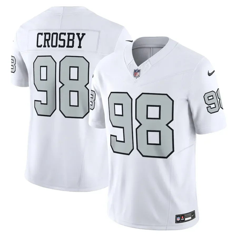 NFL Las Vegas Raiders Maxx Crosby 98 White Limited Go Jersey