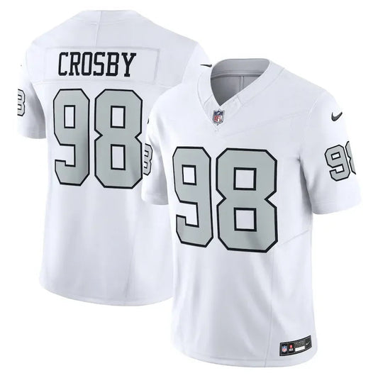NFL Las Vegas Raiders Maxx Crosby 98 White Limited Go Jersey