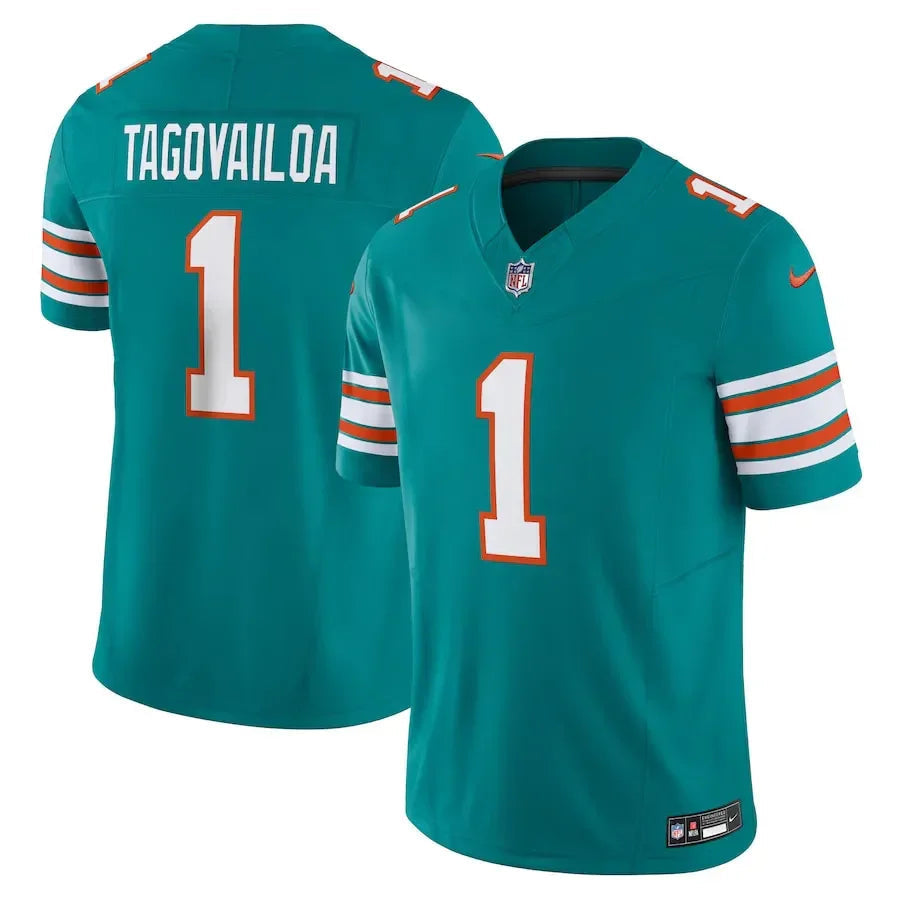 NFL Miami Dolphins Acqua Limited Jersey Tua Tagovailoa 1 Ciano Go Jersey