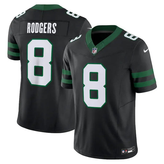 NFL New York Jets Black Aaron Rodgers 8 Legacy Go Jersey