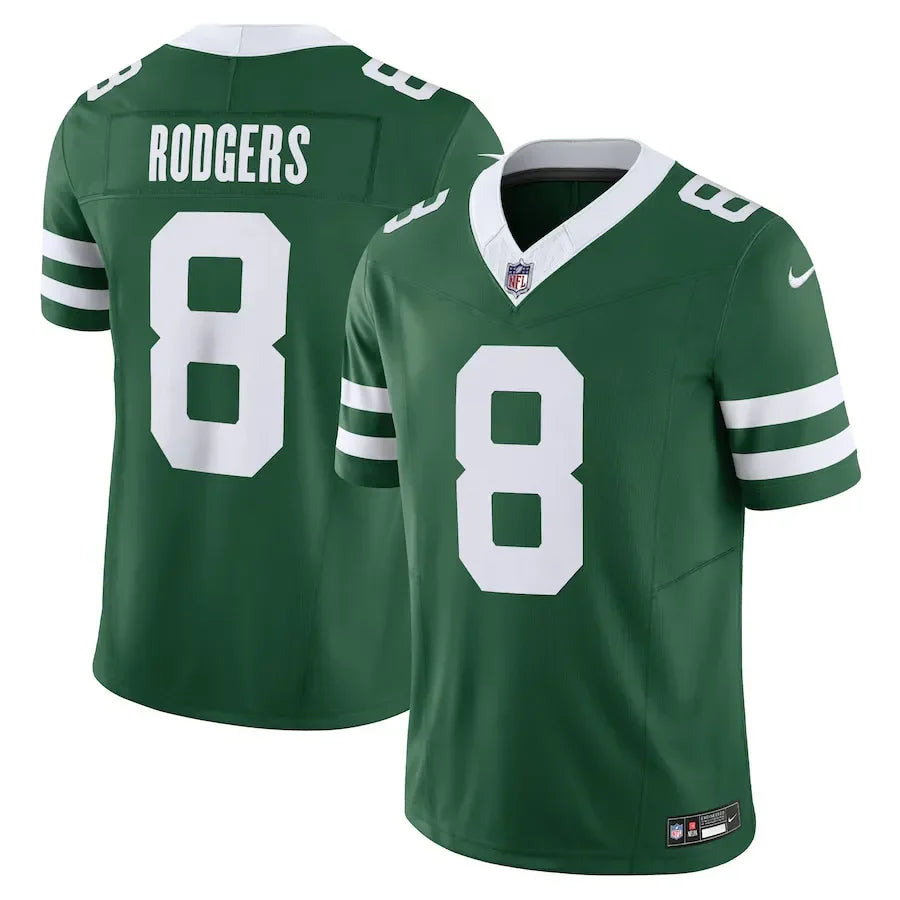 NFL New York Jets Green Aaron Rodgers 8 Legacy Go Jersey