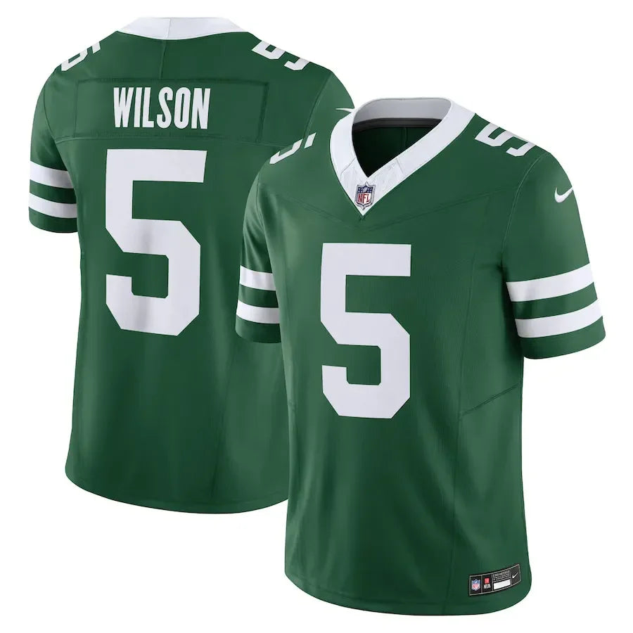 NFL New York Jets Green Garrett Wilson 5 Legacy Go Jersey
