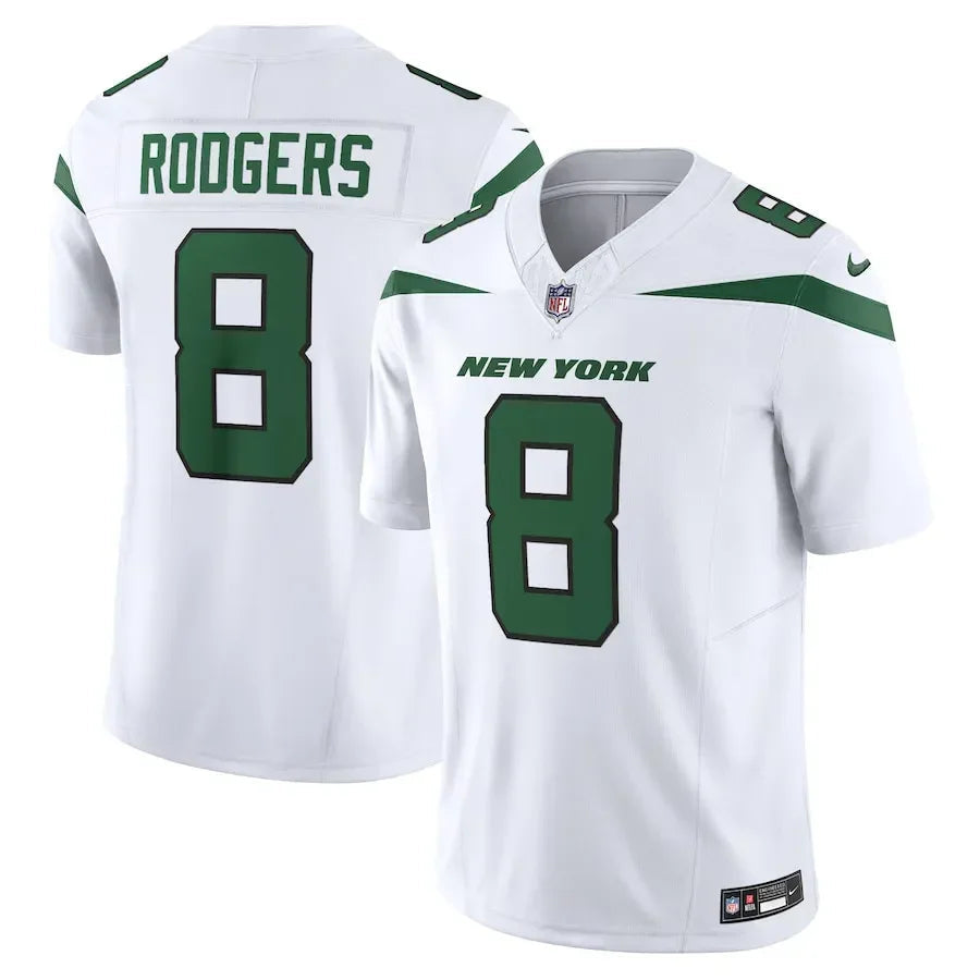NFL New York Jets White Aaron Rodgers Spotlight Go Jersey