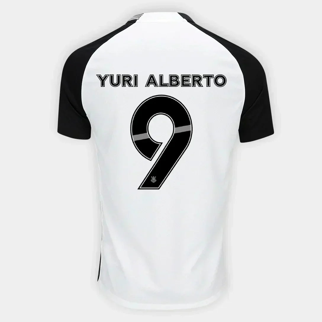 Jersey Corinthians 2025/26 Fan "Yuri Alberto 9" I Go Jersey