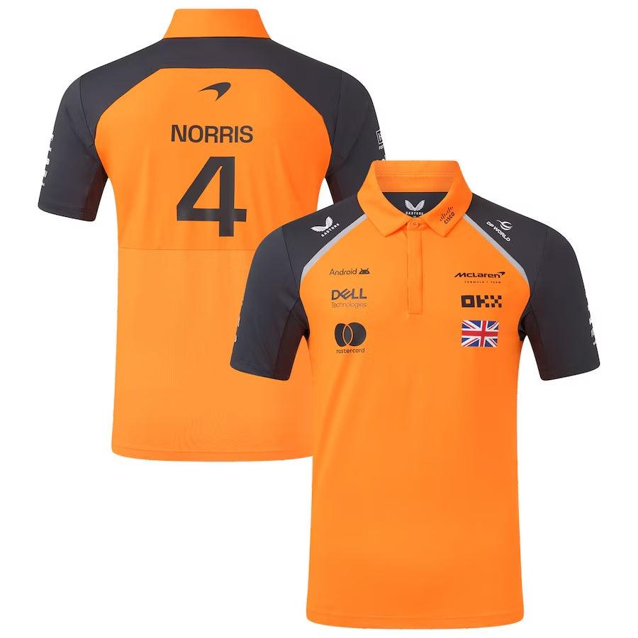 McLaren 2025 Team Lando Norris Polo Formula 1 F1 Formula One Go Jersey