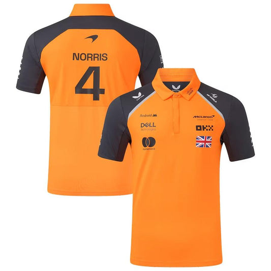 McLaren 2025 Team Lando Norris Polo Formula 1 F1 Formula One Go Jersey