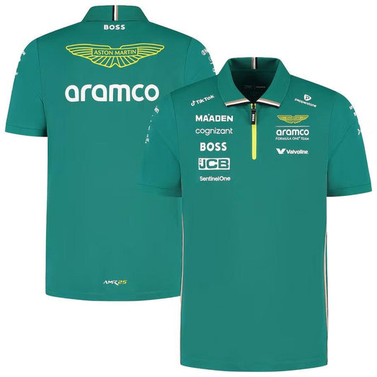 Aston Martin Aramco Cognizant F1 2025 Team Polo Formula 1 F1 Formula One Go Jersey