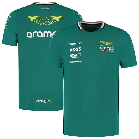Aston Martin Aramco Cognizant F1 2025 Team T-Shirt Formula 1 F1 Formula One Go Jersey