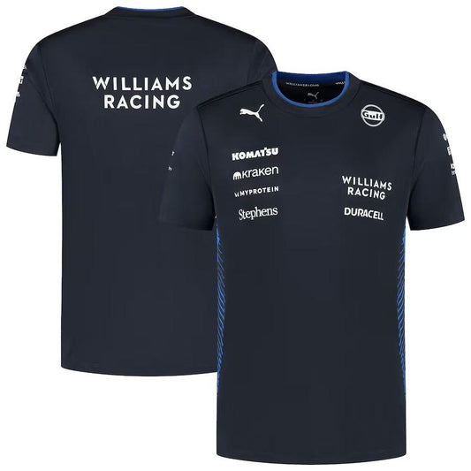 Williams Racing 2025 Team Set Up T-Shirt Formula 1 F1 Formula One Go Jersey
