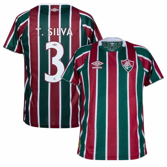 Fluminense Thiago Silva 3 Home Fan Jersey 2025/26 Go Jersey