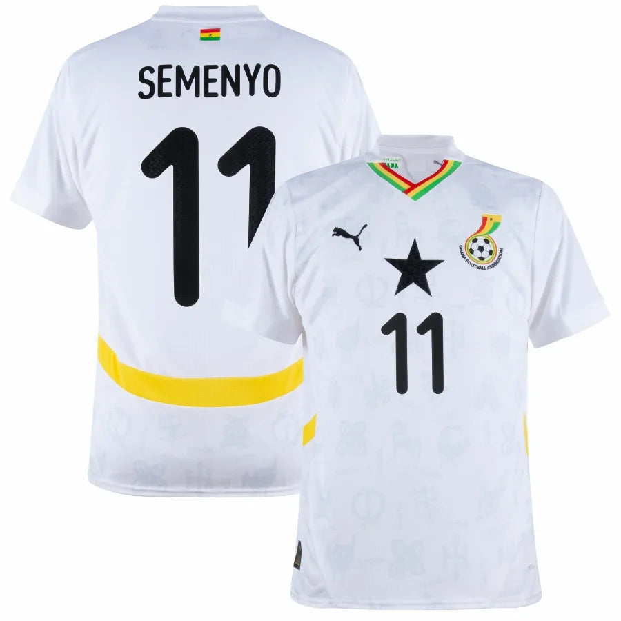 Ghana Semenyo 11 Home Fan Jersey 2025/26 Go Jersey