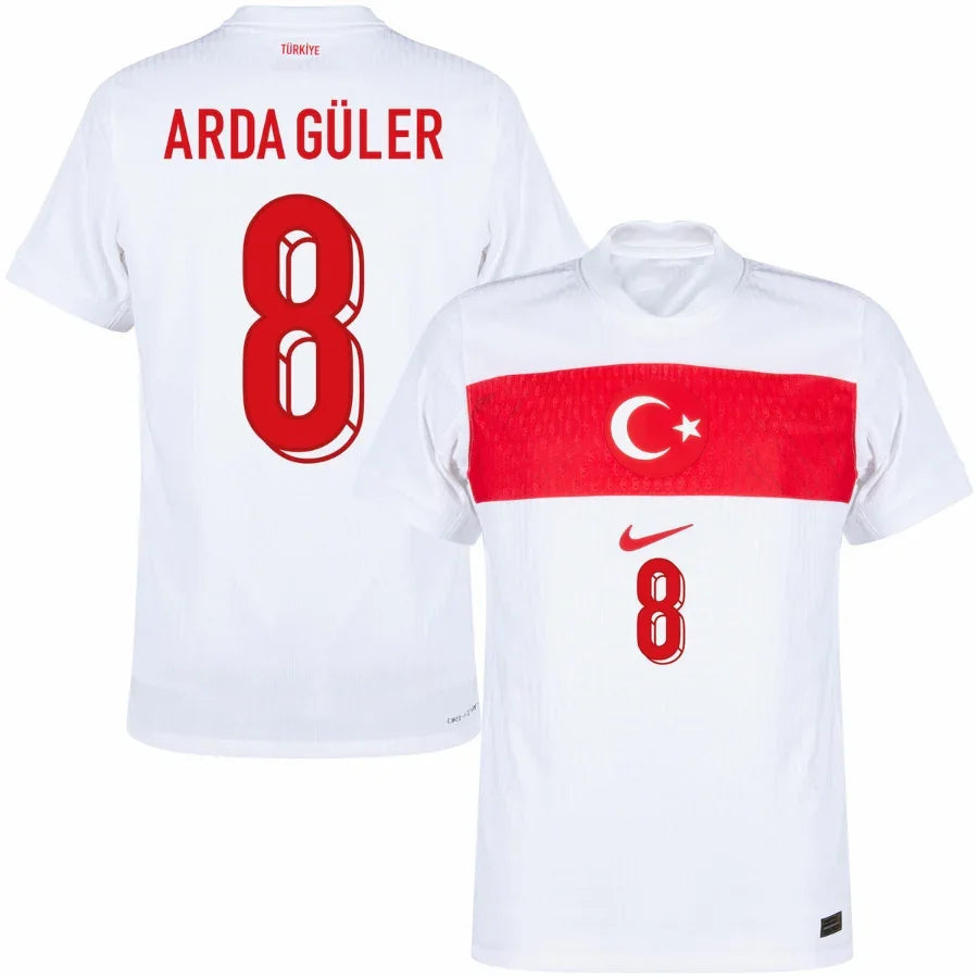 Turkey Arda Güler 8 Home Fan Jersey 2025/26 Go Jersey