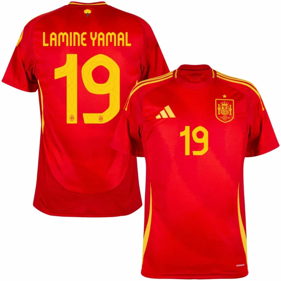 Spain Lamine Yamal 19 Home Fan Jersey 2025/26 Go Jersey