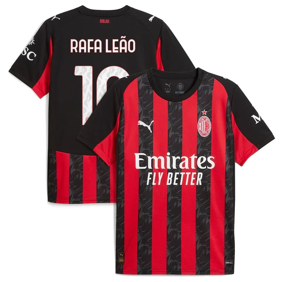 Milan Rafael Leão 10 Home Fan Jersey 2025/26 Go Jersey