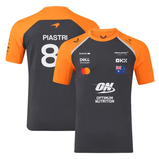 McLaren Piastri 81 2025 Team Set Up T-Shirt Formula 1 F1 Formula One Go Jersey