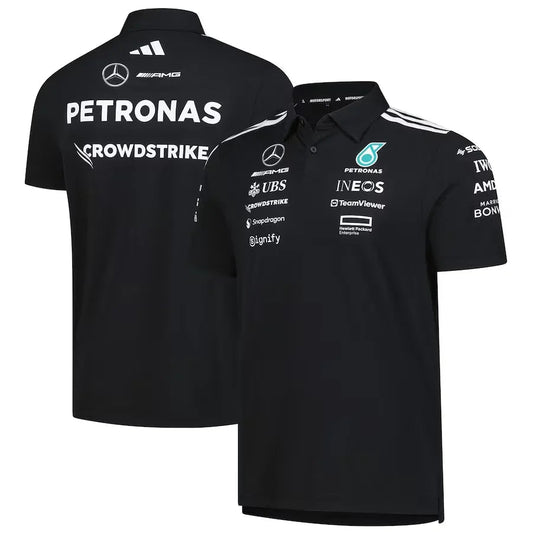 Mercedes-AMG Petronas F1 Team Wear Polo – Black Formula 1 F1 Formula One