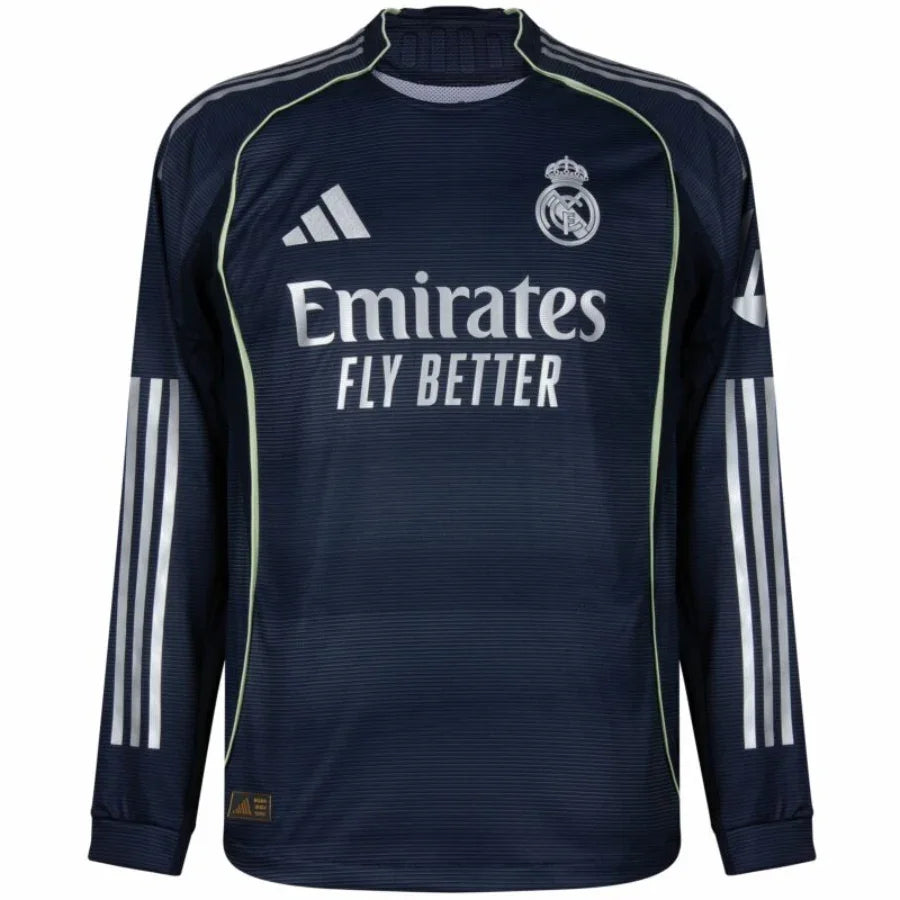 Real Madrid Long Sleeve Player Version Jersey 2025/26 GoJersey