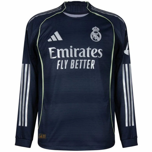 Real Madrid Long Sleeve Player Version Jersey 2025/26 GoJersey