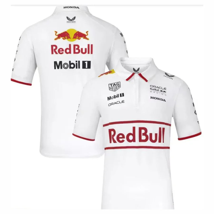 Red Bull Racing 2025 Team Polo White Formula 1 F1 Formula One Go Jersey